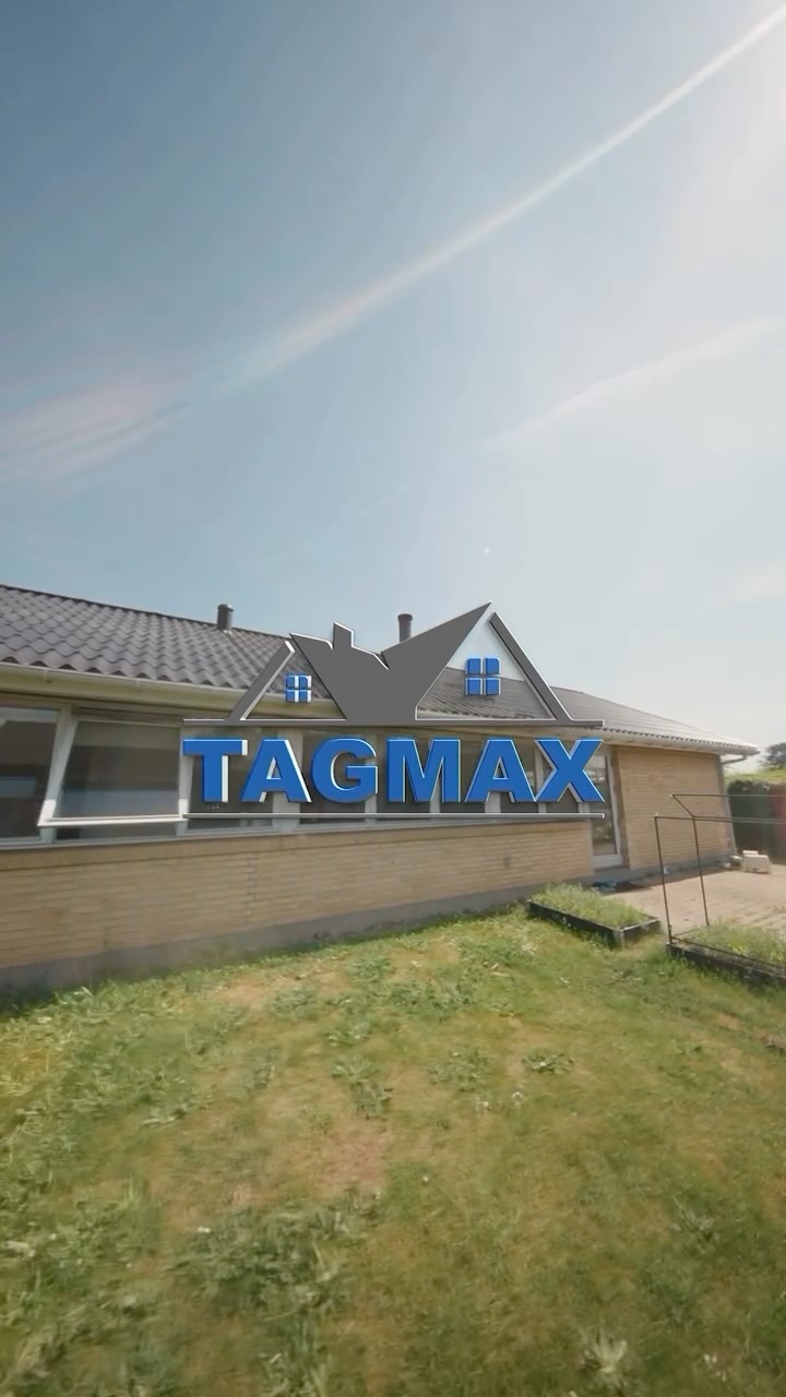Video fra TAGMAX med droneoptagelser af tagarbejde